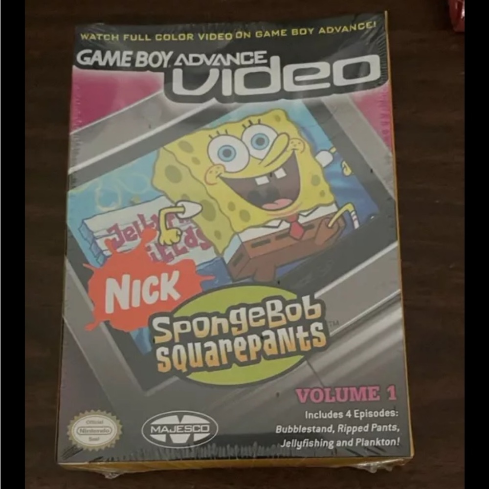 Factory Sealed GAME BOY ADVANCE VIDEO NICK SPONGEBOB SQUAREPANTS VOL 1.